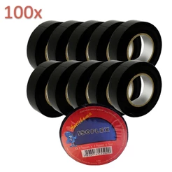 Kit 100 Unidades Fita Isolante Antichama Isoflex 19mm - 5 Metros IATF 16949