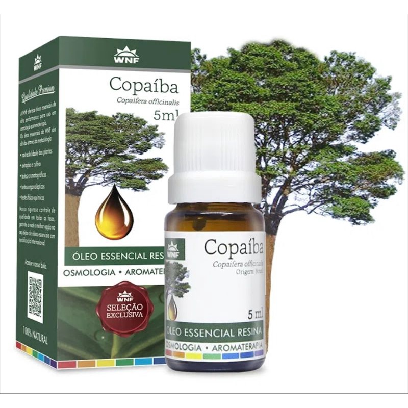 Óleo Essencial COPAÍBA Resina Copaifera officinalis WNF - 5ml em Oferta na Shopee