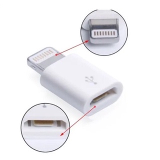 Adaptador Para iPhone C/ Entrada V8 Otg Lightning Para Cabo