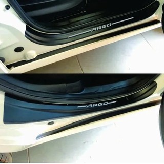 Kit 8 Peças Soleiras Protetoras Premium 4 Portas Fiat Argo