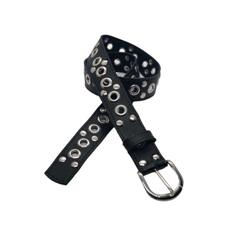Cinto Feminino / Masculino Punk Rock Ilhós c/ Rebite - Charlie