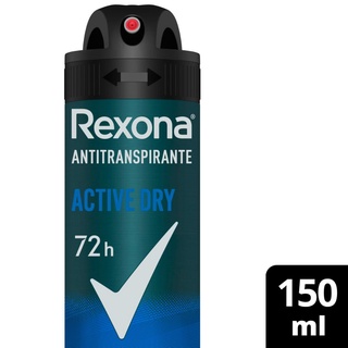 Desodorante Antitranspirante Aerosol Men Rexona Active Dry 150 ml