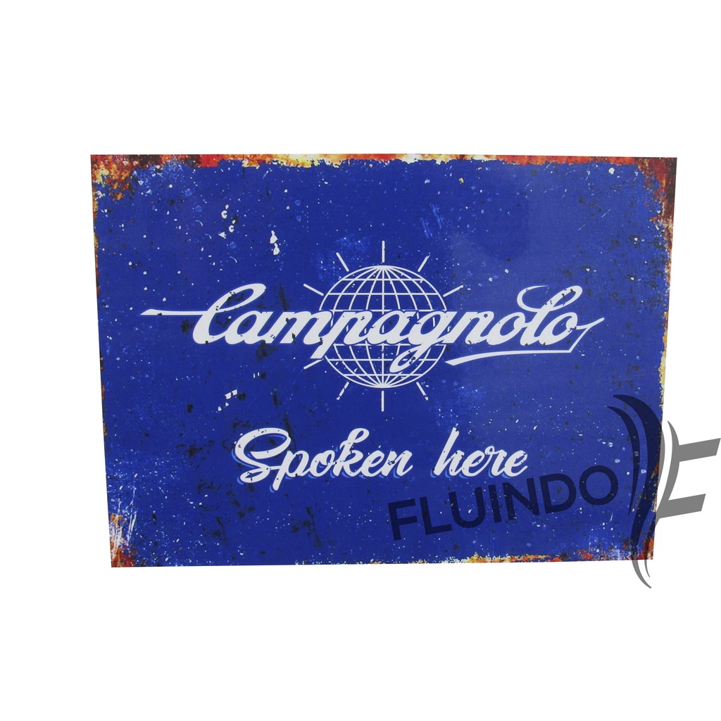 Placa Decorativa Vintage Retro Bike Bicicleta Campagnolo Bianchi