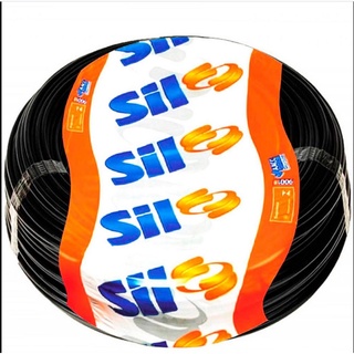 Cabo Fio PP 3x1,5MM Preto Rolo de 100 Metros - Sil