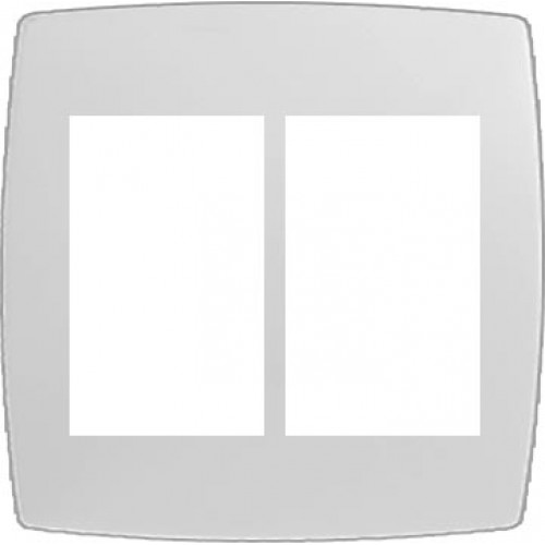Placa Tampa P/ 6 Módulos Com Suporte 4x4 - Blux Home Branco