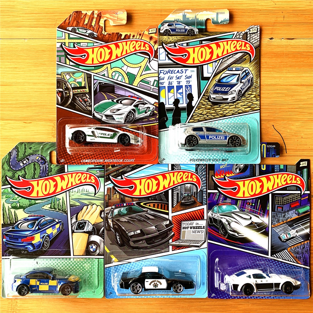 Hot Wheels Running GDG44 Comic Polícia Carro Terno Da Dubai Britânico  Popular Bmw Lamborghini | Shopee Brasil