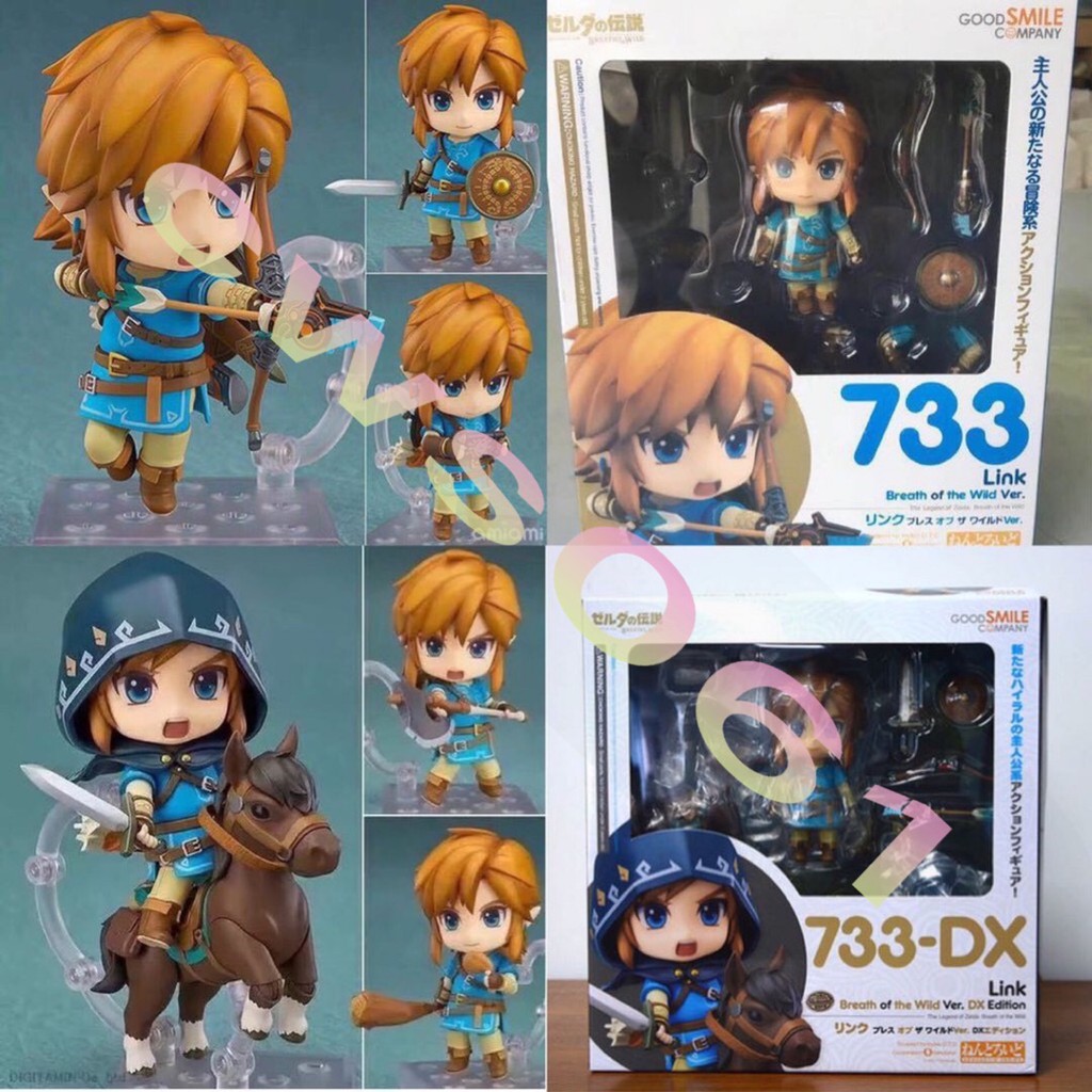 GSC Lenda De Zelda Nendoroid Link 733-DX Respiração Wild Ver Edition Figura De Ação Modelo Presente 413 Brinquedo Verde