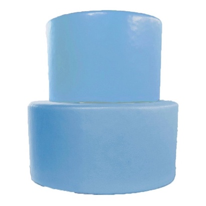 Base De Bolo Fake Maquete Cor Azul Pronto Para Decorar