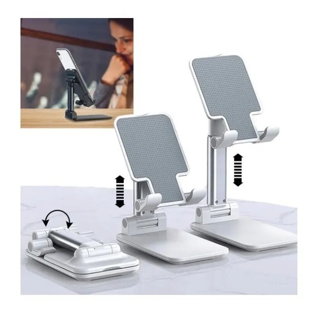 Suporte Celular Smartphone Celular Tablet de Mesa Universal Ajustável Dobrável