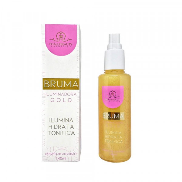Bruma Iluminadora Gold 140ml PhalleBeauty PH024 em Oferta na Shopee