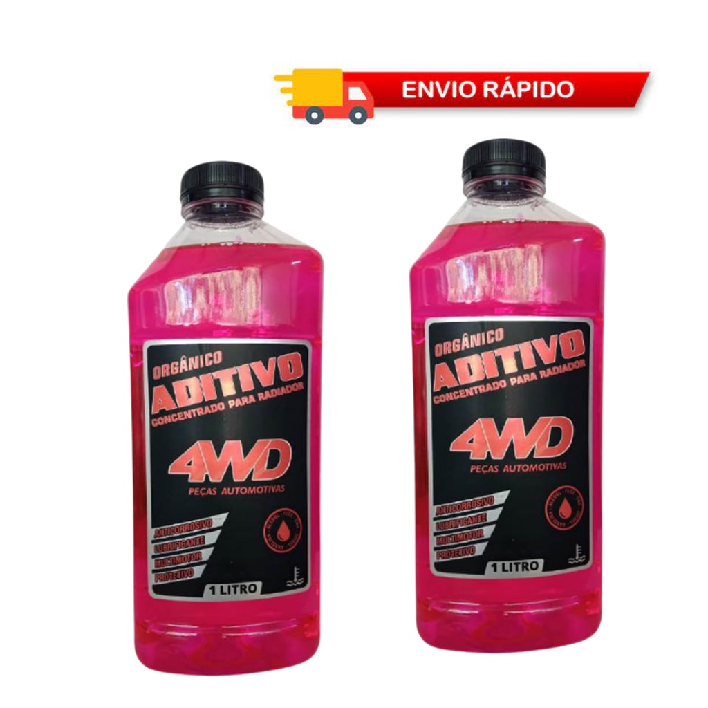 Kit 2 Aditivo Rosa Radiador Orgânico Concentrado Liquido de Arrefecimento Anticorrosivo em Oferta na Shopee