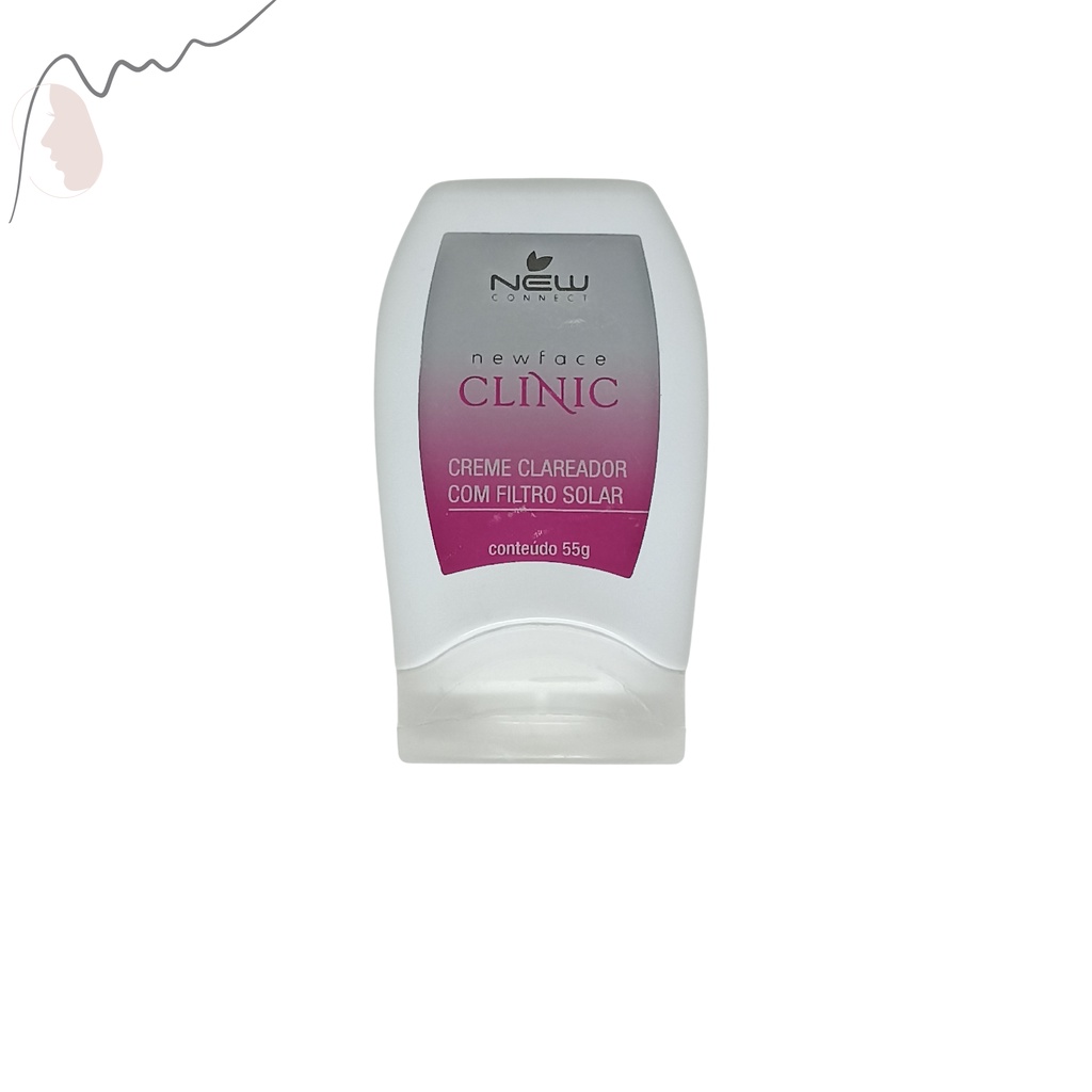 Creme Clareador Facial com Filtro Solar Remove Manchas no Rosto e Corpo, Atua no Clareamento da Pele