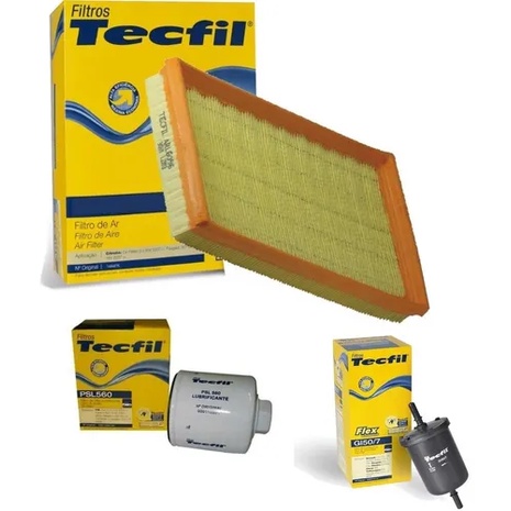 Kit Filtros Ar Oleo Comb. Gol Parati At 16v 97 A 00 Tecfil