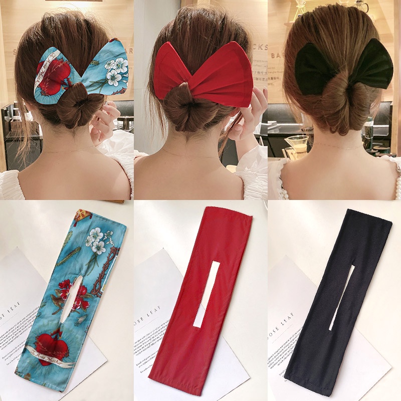 Laço De Cabelo Feminino Com Estampa Simples / Fácil De Amarrar / Acessórios De Cabelo