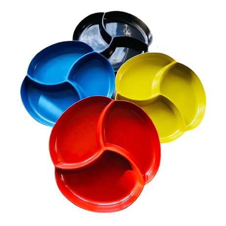 Kit  10 Petisqueira Pequena Divisória Petiscos 18 cm - Plástico