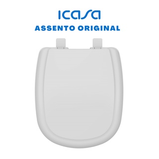 Assento Tampa Vaso Sabatini Original Icasa Polipropileno Reforçado Cinza Claro 1.6gpf 6lpf
