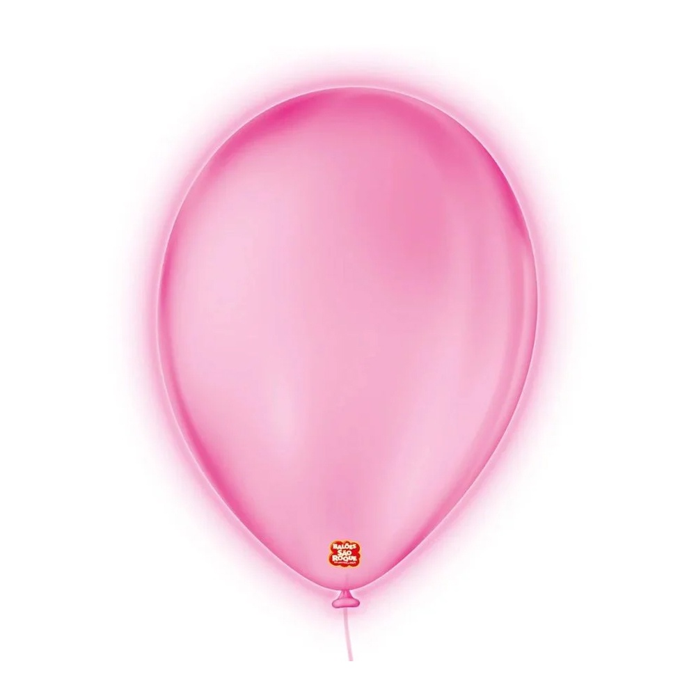 Balão de Festa Neon - Rosa - 9" 23cm - 25 unidades