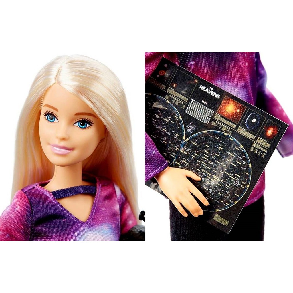 Conjunto Boneca Barbie Menina Loira Profissões Quero Ser Astrofísica -  National Geographic - Mattel - Boneca Barbie - Magazine Luiza