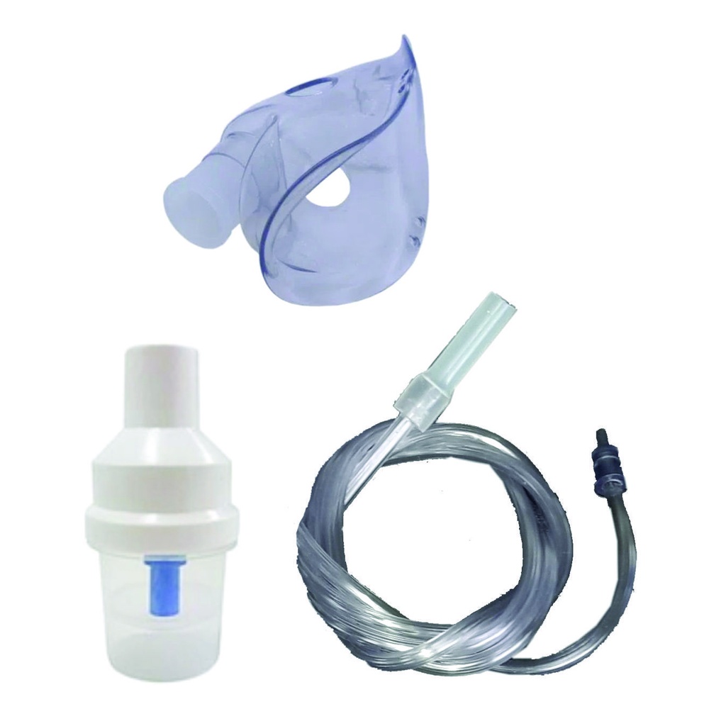 kit Mascara adulto e infantil P/ inalador Nebulizador Techline nb1