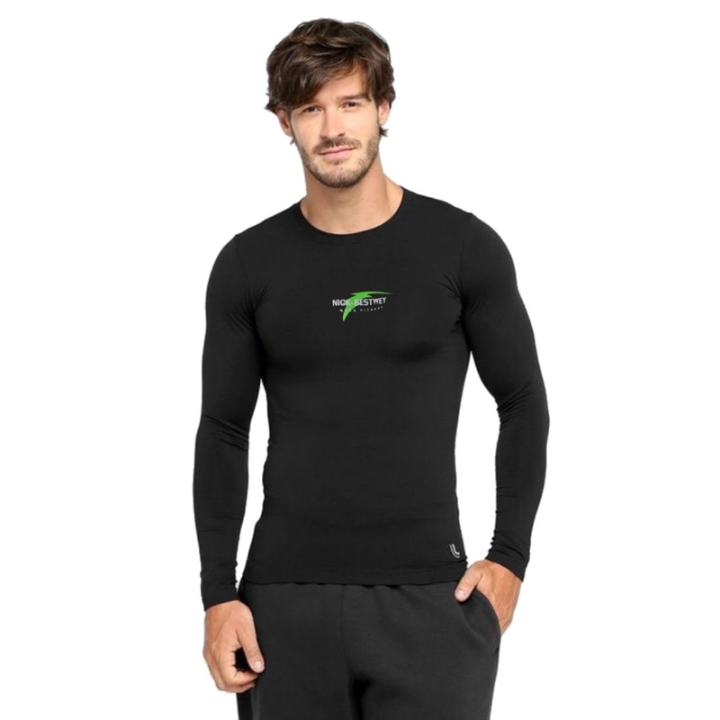 Camiseta Térmica De Compressão Segunda Pele Frio Inverno Proteção Solar UV