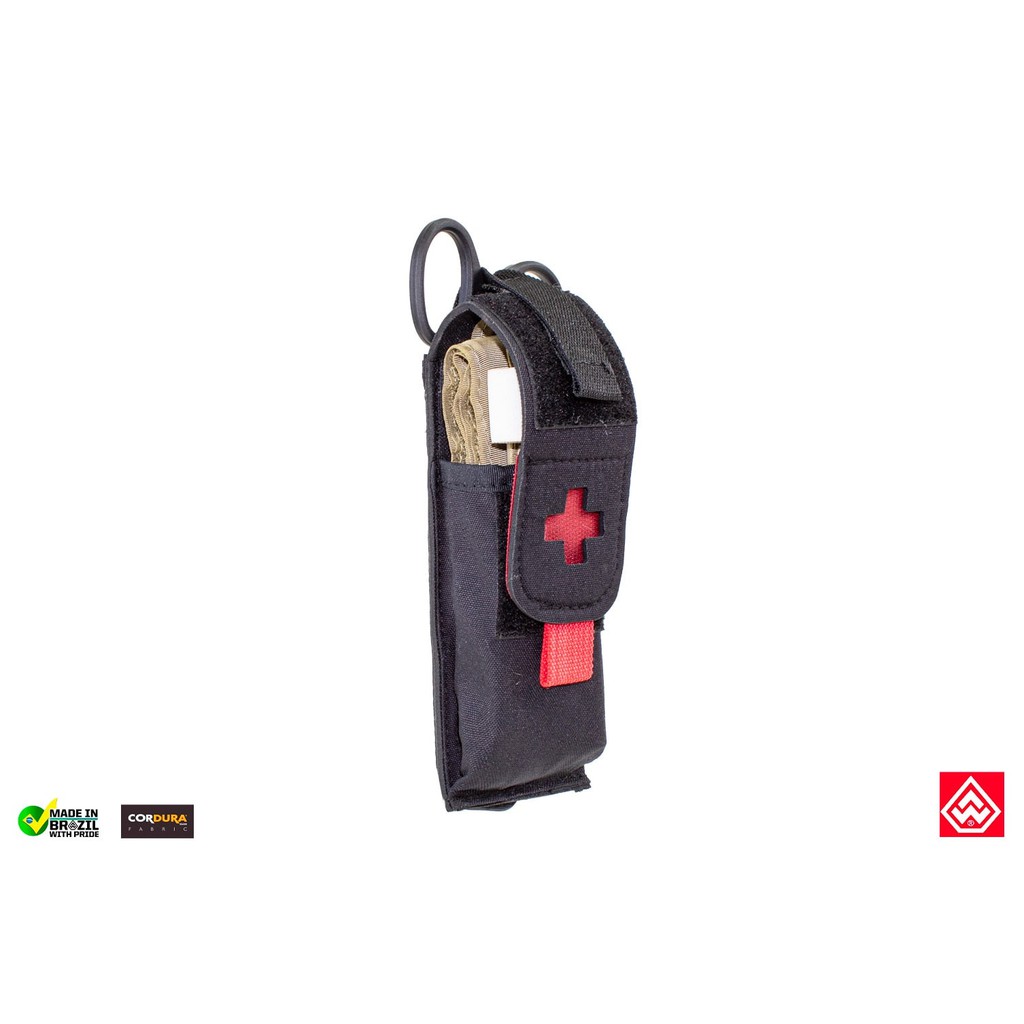 Porta Torniquete CAT Com Porta Tesoura Molle - Preto