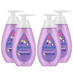Kit 4 Sabonetes Líquido Johnsons Baby Hora do Sono 200ml
