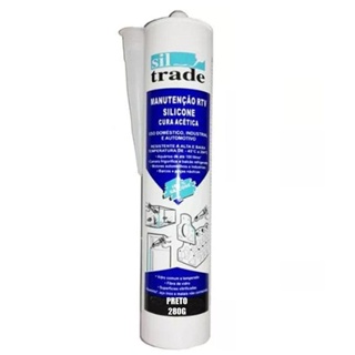 Silicone Sil Trade 280g Preto Para Aquários em Oferta na Shopee