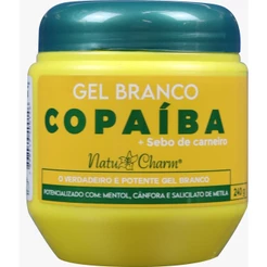 Gel Branco de Copaíba NatuCharm 240g