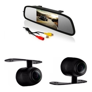 Kit Espelho Retrovisor Monitor Com Câmera De Ré Tela Lcd 4,3 em Oferta na Shopee