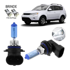 Kit Lampada Super Branca Farol Baixo / Milha 8500k Outlander