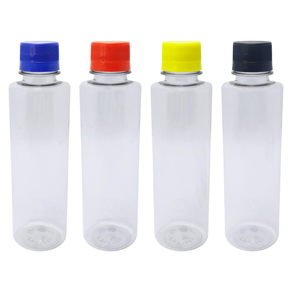 216 Frascos Plástico Cristal Pet 250ml Tampa Rosca Lacre Cos