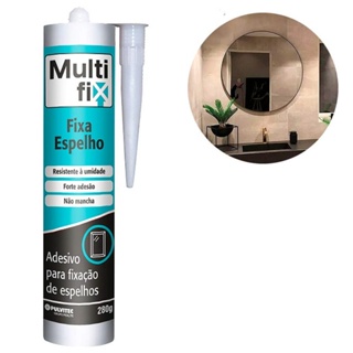 Cola Adesiva Fixa Espelho 280G Multifix ZA029 PULVITEC em Oferta na Shopee