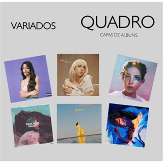 Quadro Mdf Decorativo Olivia Rodrigo Sour, Lorde Melodrama Pure Heroine, Billie Eilish Happier Than Ever, Halsey Badlands, Manic Quadro Mdf 20x20  Capas De Albuns em Oferta na Shopee