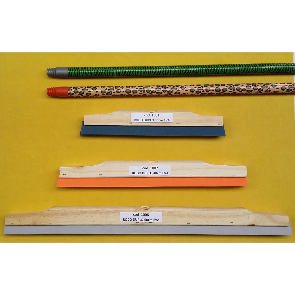 rodo madeira 40cm sem cabo