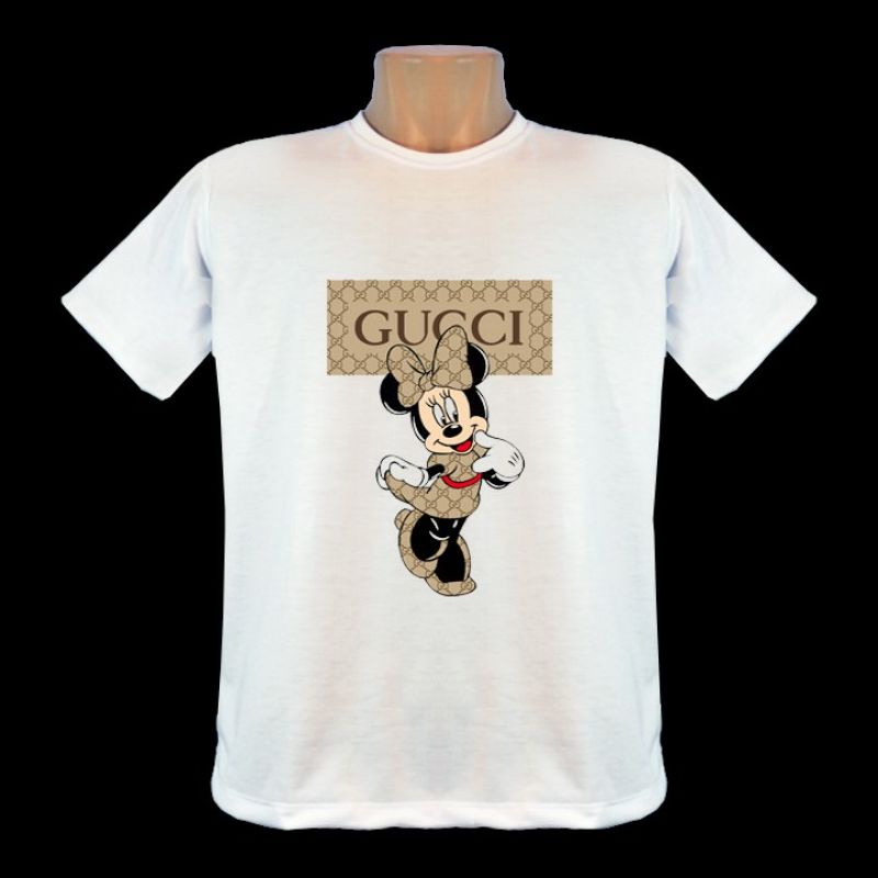 T shirt Camiseta infantil Gucci Minnie ou Mickey 1 ao 14 anos