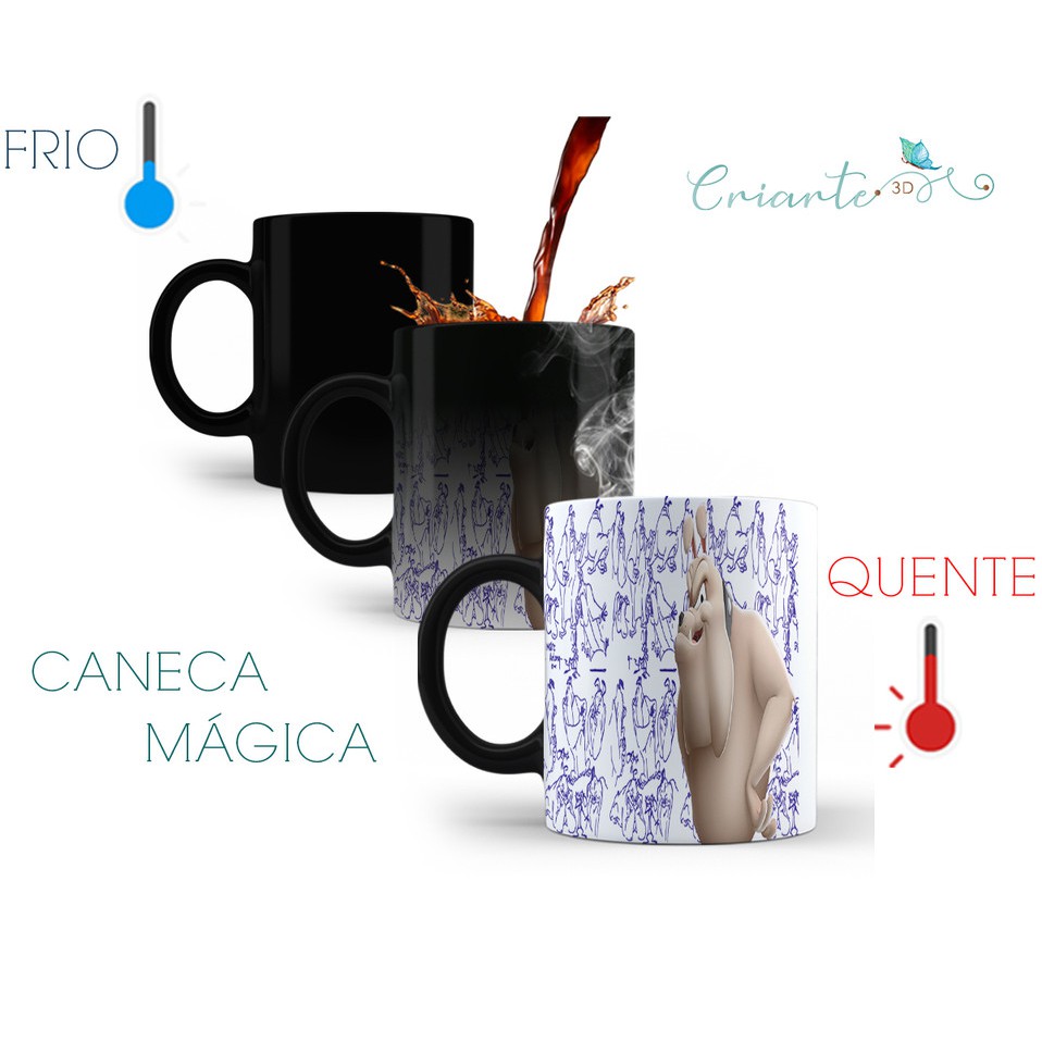 Caneca Porcelana Mágica  Looney Tunes #03