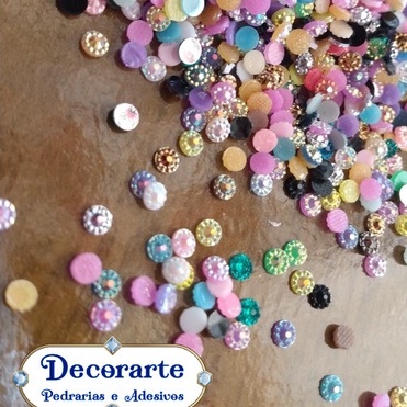 150/300 peças margarida 2.8mm varias cores a escolha- pedrarias para adesivos e joias de unhas