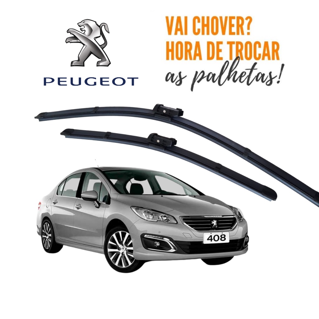 Par Palheta Limpador Parabrisa Peugeot 408 2012 Em Diante em Oferta na Shopee