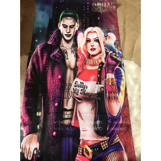 Toalha Banho Praia Arlequina Coringa Shopee Brasil