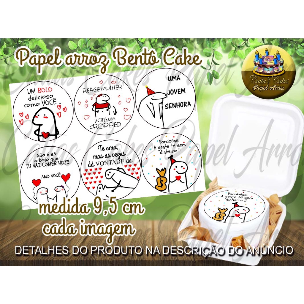 Papel De Arroz Bento Cake Flork Meme As Vezes Da Vontade De - Mec