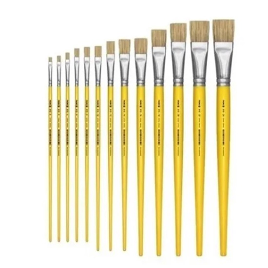 Kit Com 5 Pincéis Tigre 815 ( Linha Amarela ) Pintura Artesanato Arte Desenho em Oferta na Shopee
