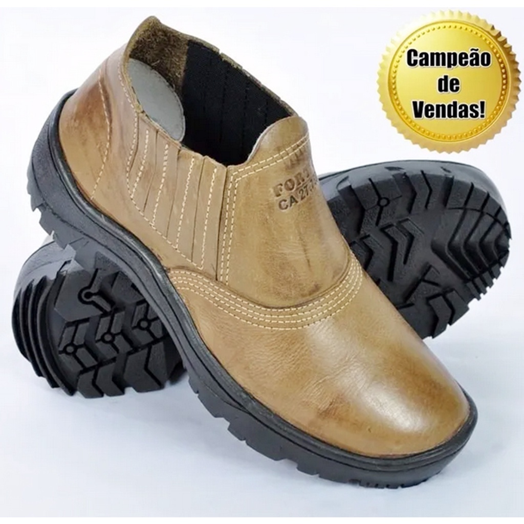 Botina de couro reforçada. A melhor da categoria! Terrafortz