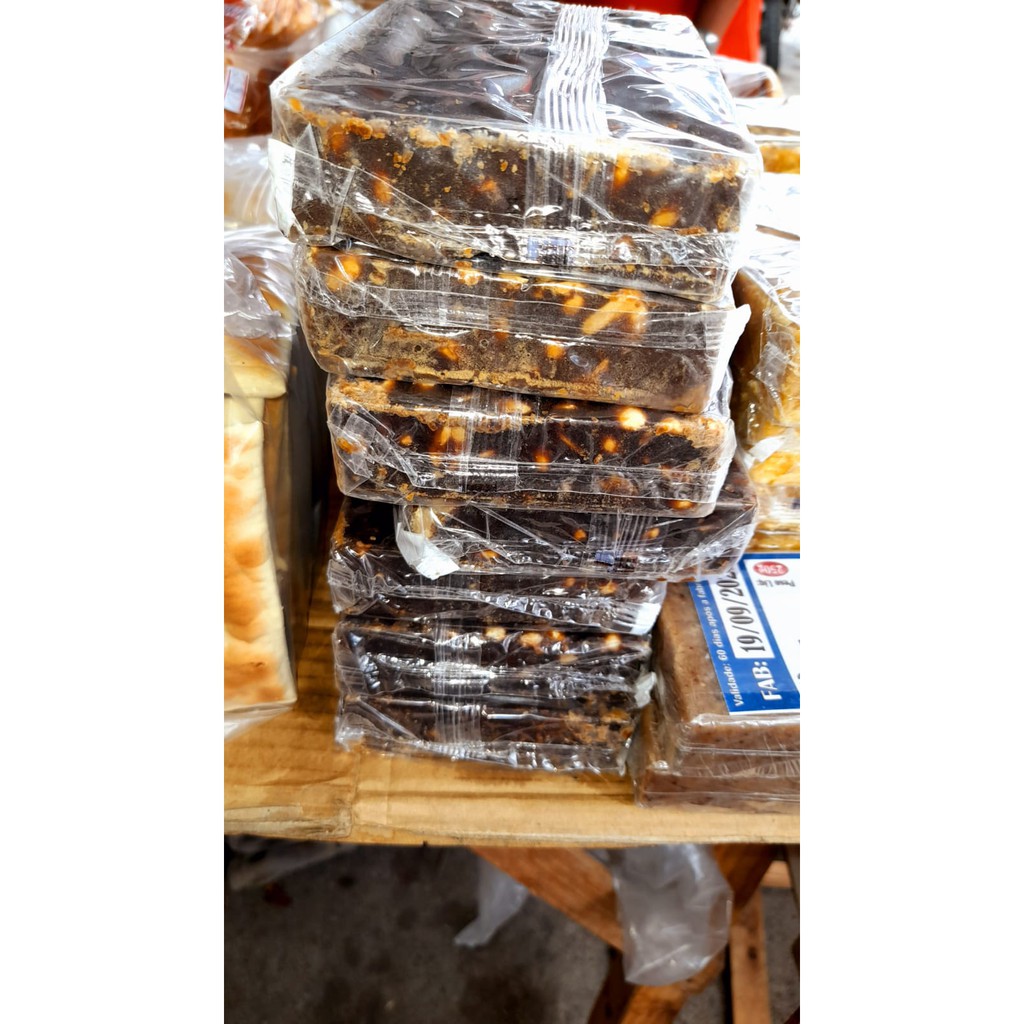 Kit 10 Doce Rapadura Preta com Amendoim 400g Natural