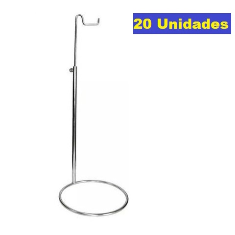 20 Suportes de Bolsa Feminino Expositor Balcão - Metal Cromado