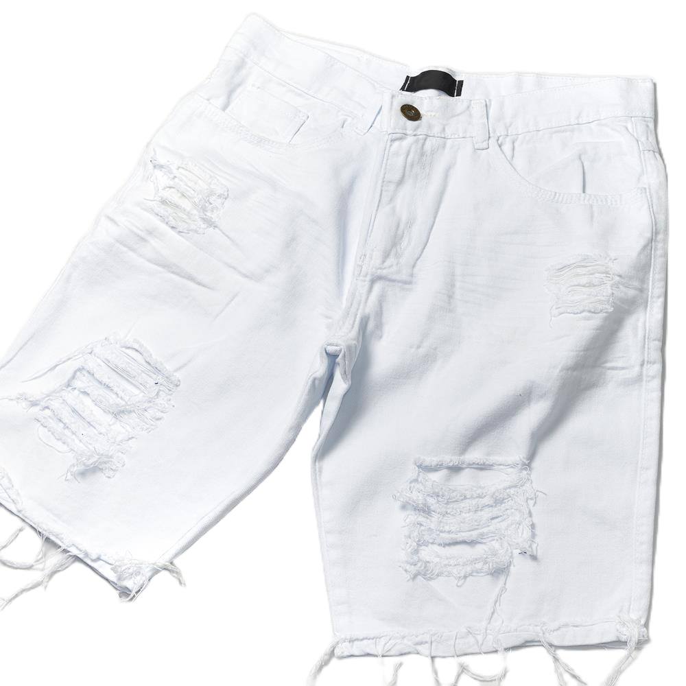 Bermuda branca best sale destroyed masculina