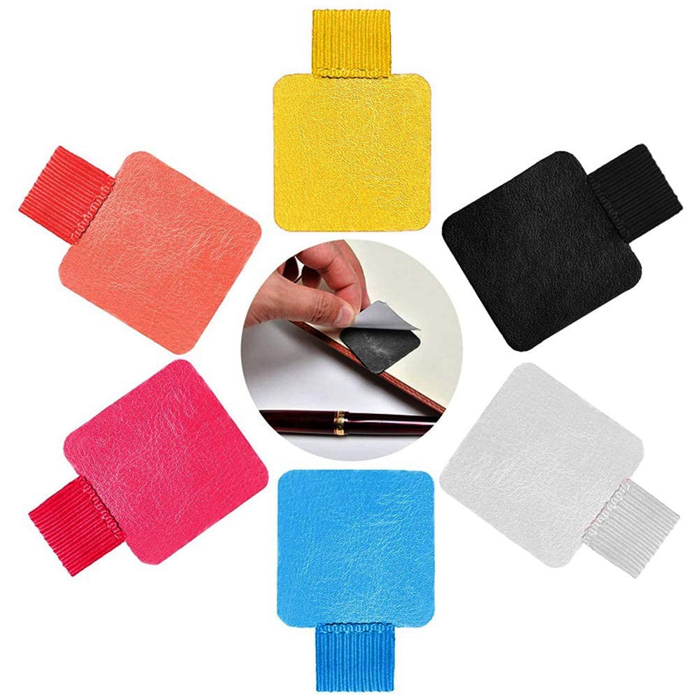 Traveler's Notebook Pen Holder Pen Loop Adhesive with Elastic Band for Tablet, Journals, Clipboards Multi Colors/Style em Oferta na Shopee