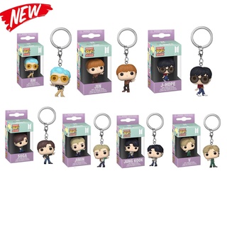 Funko Pop Chaveiro Rocks BTS Dynamite Kpop Keychain - Suga RM Jin Jimin V Jung Kook J-hope Bangtan Boys Jungkook Jhope Figura de ação