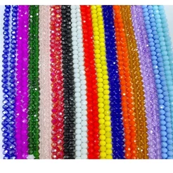 Fios de cristal facetado de vidro 8mm com APROXIMADAMENTE 60 pedras no fio