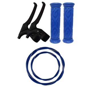 Kit Manete Manopla Conduíte cabos Bike Aros 20,24 e 26 Azul em Oferta na Shopee