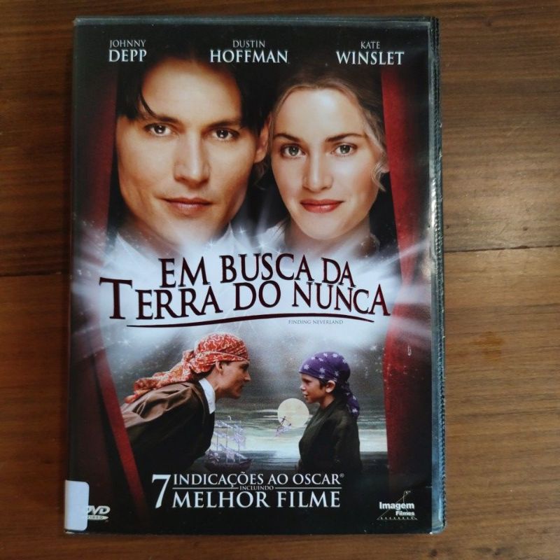 DVD Original Em Busca da Terra do Nunca - Johnny Depp, Dustin Hoffman e Kate Winslet